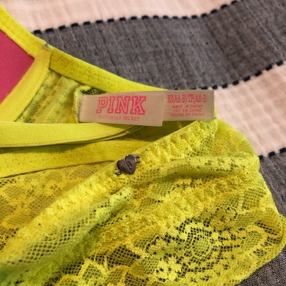 SOLD Victorias Secret Neon Bra 🍋 - Picture 3 of 3